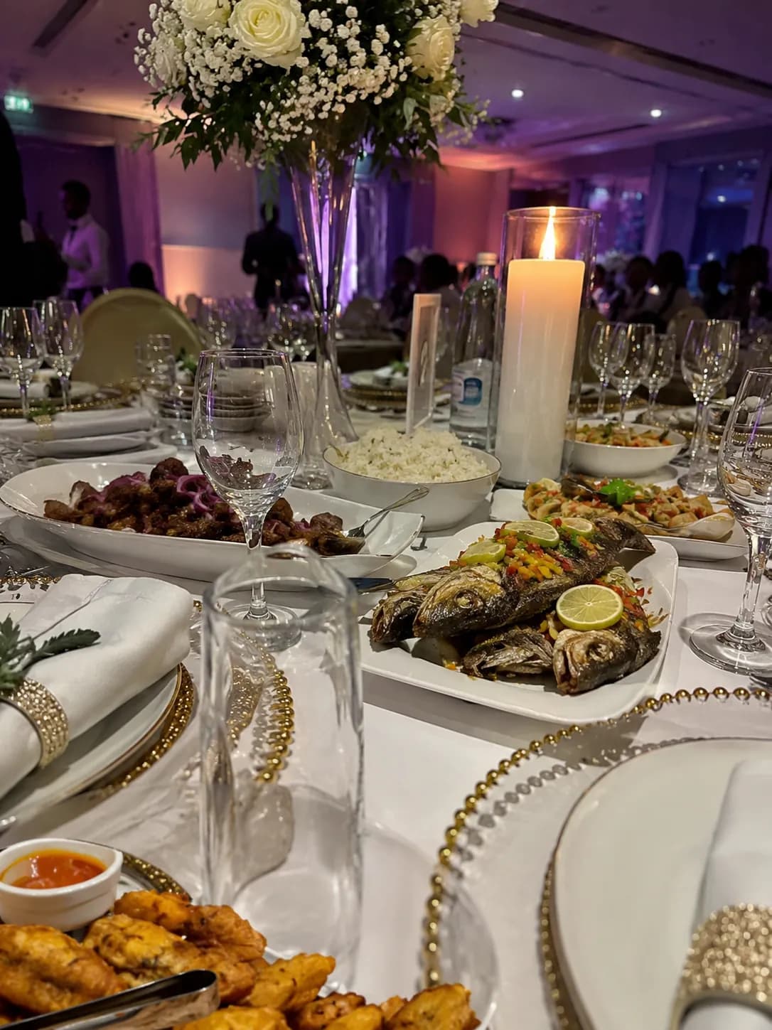 Table de cérémonie dressée