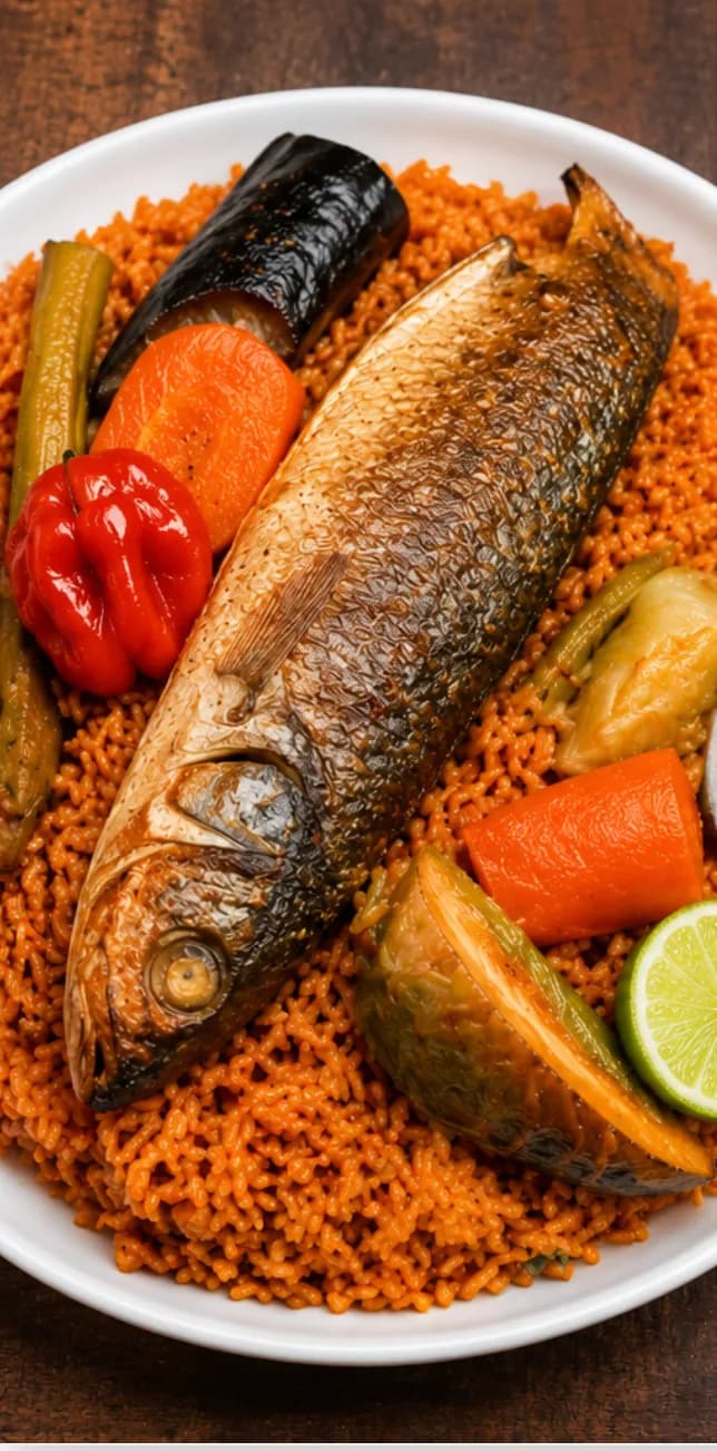 Thiéboudienne royal dressé à l’assiette
